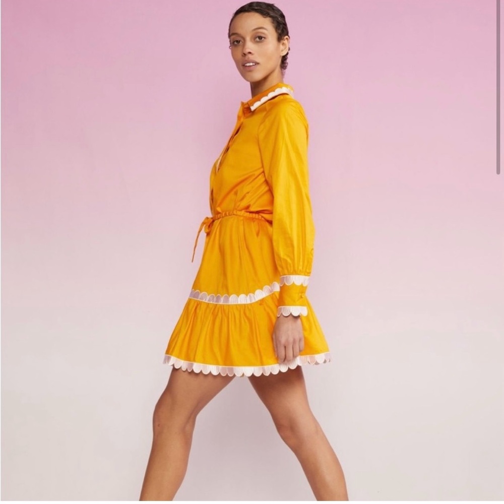 Cynthia Rowley Cecily Scallop Shirt Dress (Medium) No Tags. - Picture 5 of 10